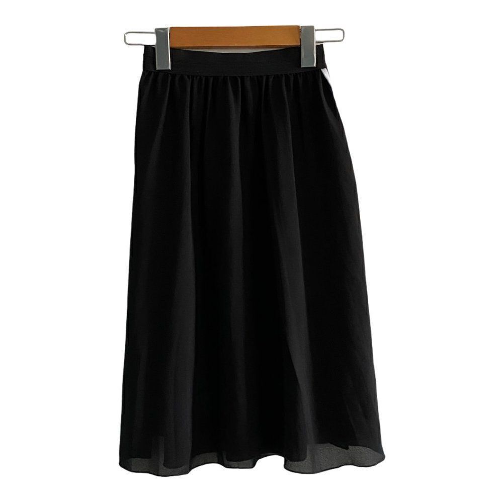 Charlotte russe Women's Vintage Y2K Black Lined Skirt White Side Stripe US XS